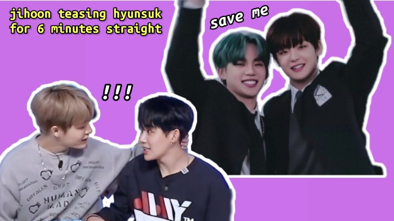 jihoon teasing hyunsuk for 6 minutes straight (treasure sukhoon)