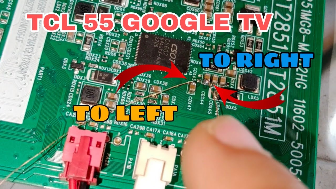 LEFT AND RIGHT FLICKER AND BAR LINES PROBLEM! TCL 55 GOOGLE TV.