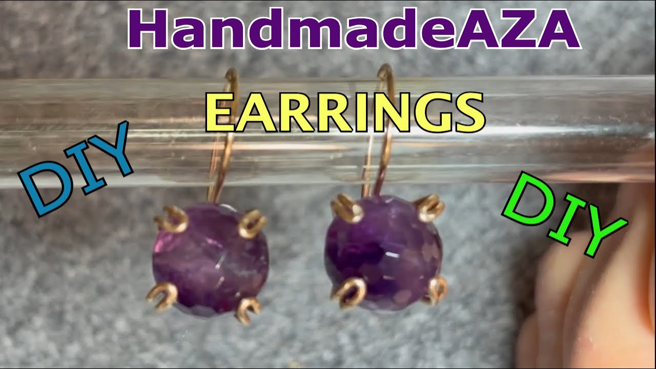 DIY Amethyst Earrings You Can Make at Home