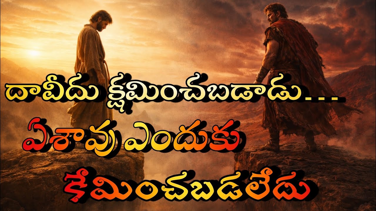 దావీదు క్షమించబడాడు… ఏశావు ఎందుకు కాదు?#BibleWords #DavidVsEsau #BibleTruth #SpiritualLessons #bible