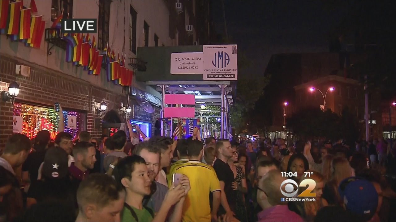 Crowds Fill The Street To Celebrate Historic Marriage Decision