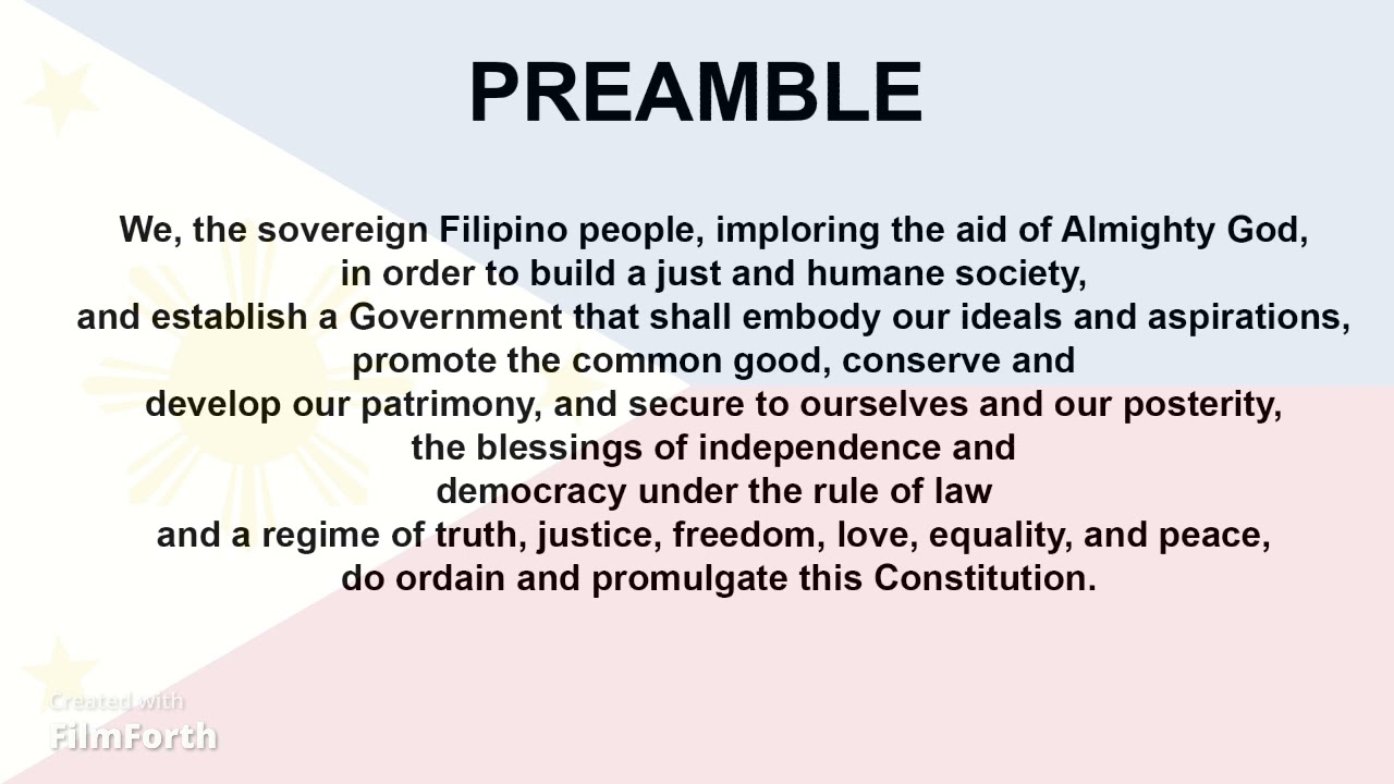 PREAMBLE  | LOOP 1.5 hrs FOR MEMORIZATION
