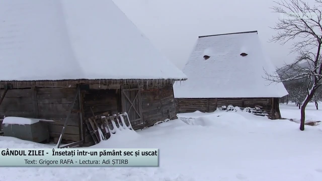 GÂNDUL ZILEI  -  Însetați într un pământ sec și uscat