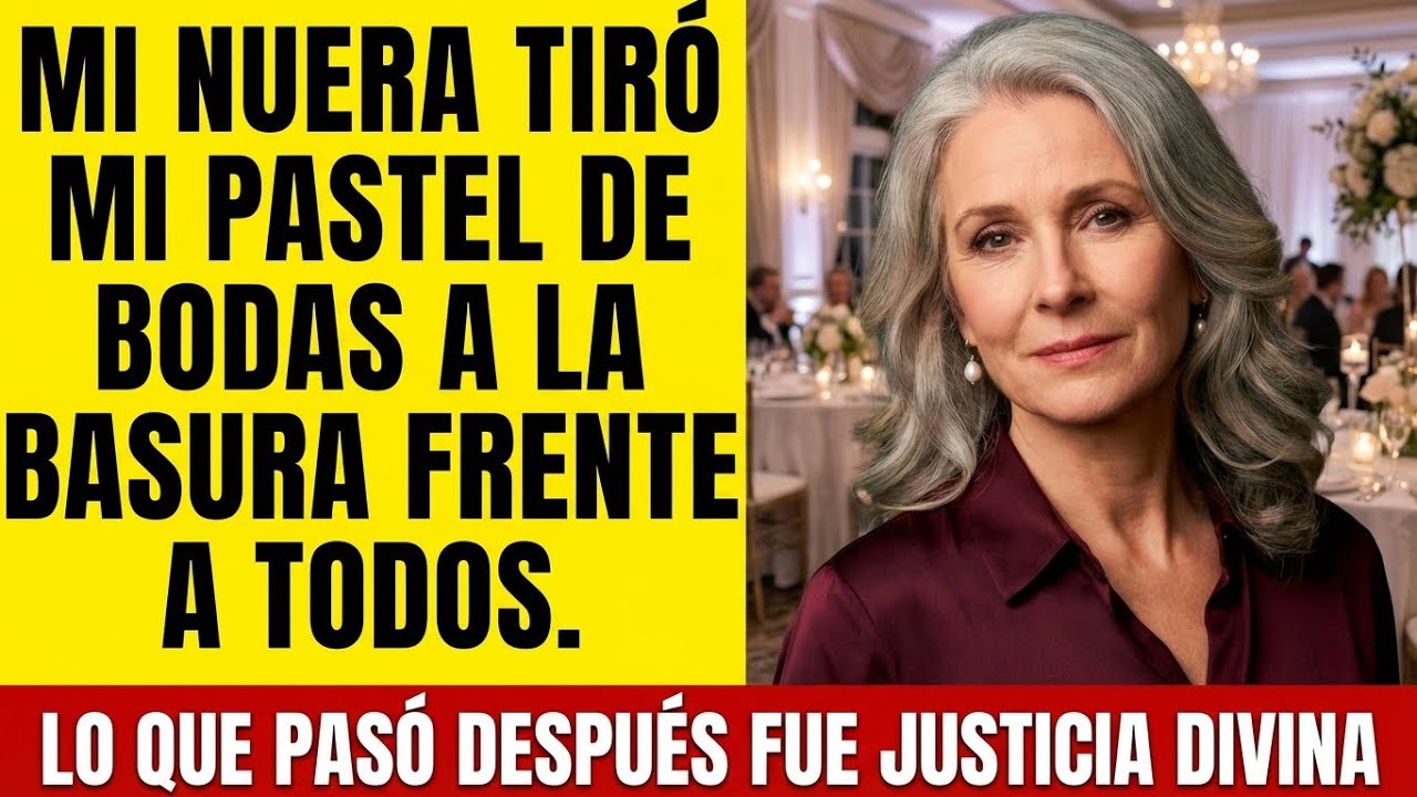 Mi nuera tiró mi pastel de bodas a la basura frente a todos. Lo que pasó después fue el karma...