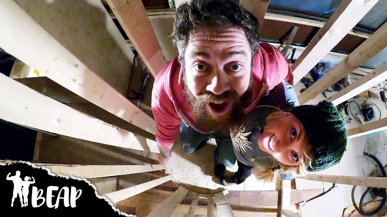 Framing Out A Curved Shower In Our Skoolie Bathroom | Tiny Home On Wheels Conversion