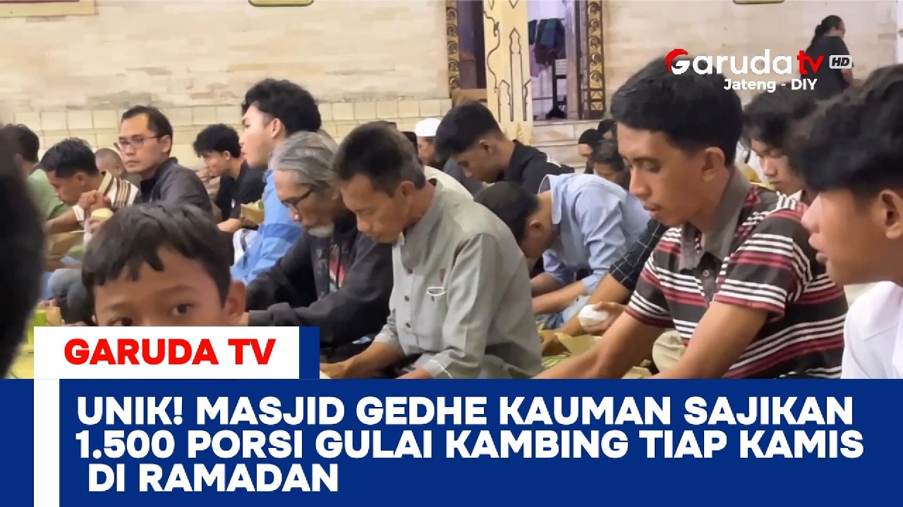 Unik! Masjid Gedhe Kauman Sajikan 1.500 Porsi Gulai Kambing Tiap Kamis di Ramadan