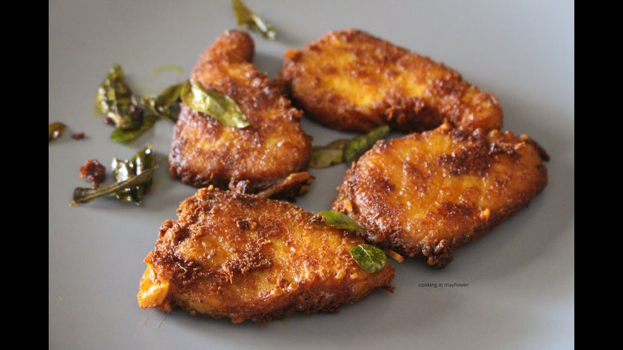Kerala Fish fry / Meen Varuthathu / How to make fish fry
