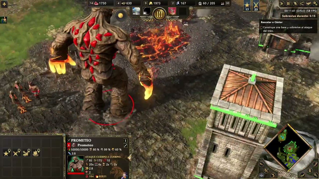 age of mythology retold campaña de los titanes parte 7 60 fps español 1440p