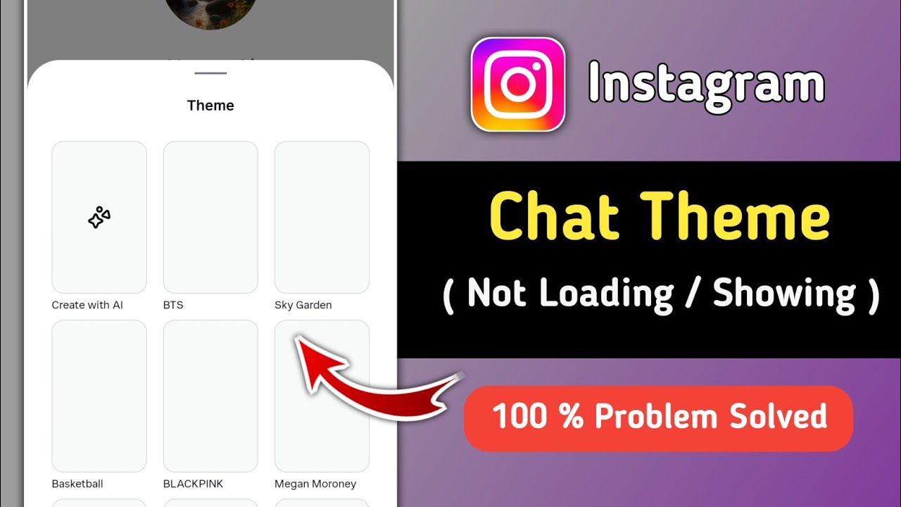 Fix Instagram Chat Theme Not Loading Problem | Insta Chat Theme Not Showing |Insta Theme Not Working