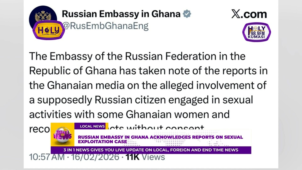 Russian Embassy in Ghana acknowledges reports on sexual exploitation case
