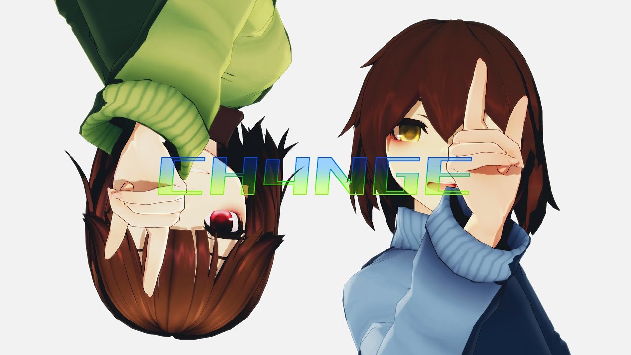 【MMD|UNDERTALE】CH4NGE【Frisk+Chara】Full HD