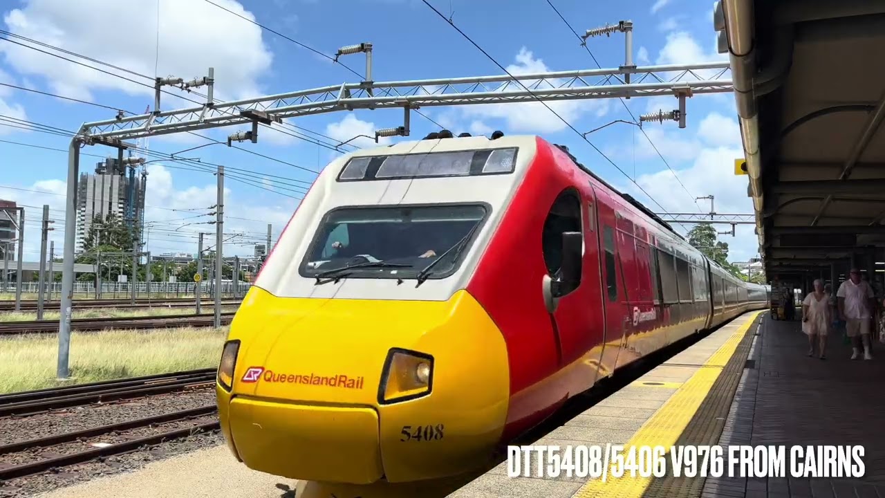 Trains at Roma Street Platform 10 Part 1.
