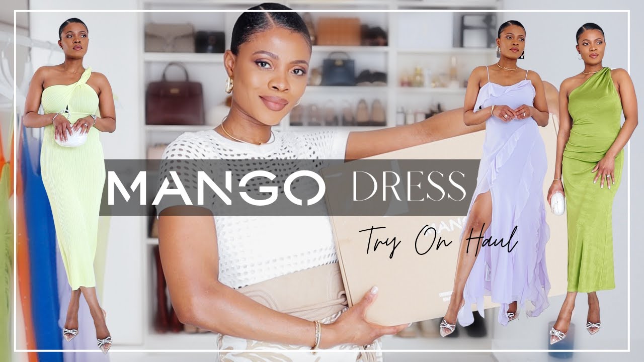 MANGO DRESS + TRY ON HAUL | DRESS FOR ANY OCCASION | ama loves beauty