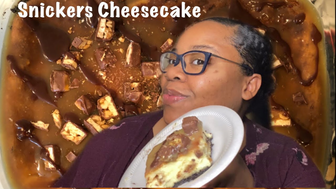 SNICKERS CHEESECAKE MUKBANG REVIEW |baked by SugarSweet Kreayshons|