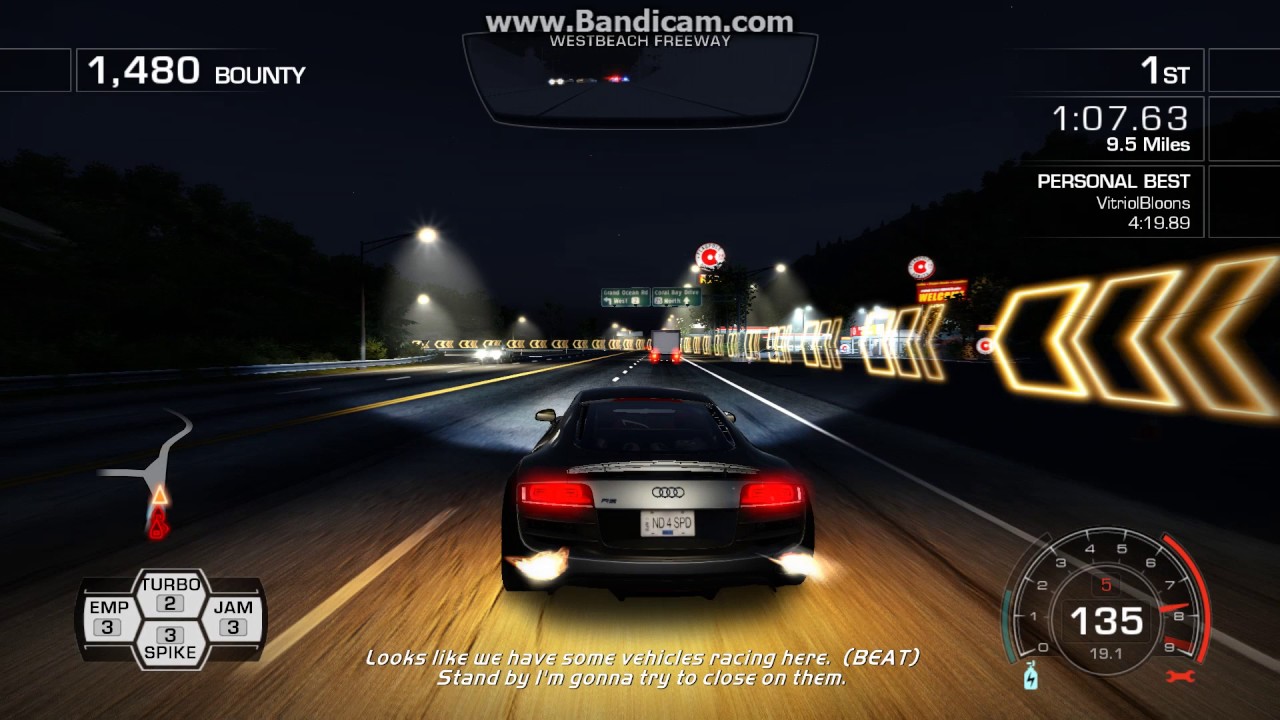 Need For Speed Hot Pursuit Unreasonable Force with Audi R8