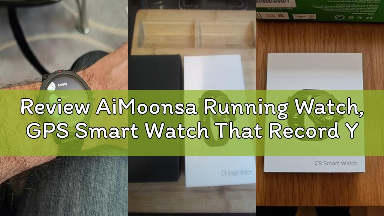 Review AiMoonsa Running Watch, GPS Smart Watch That Record Your Pace, Heart Rate and More Exercise D