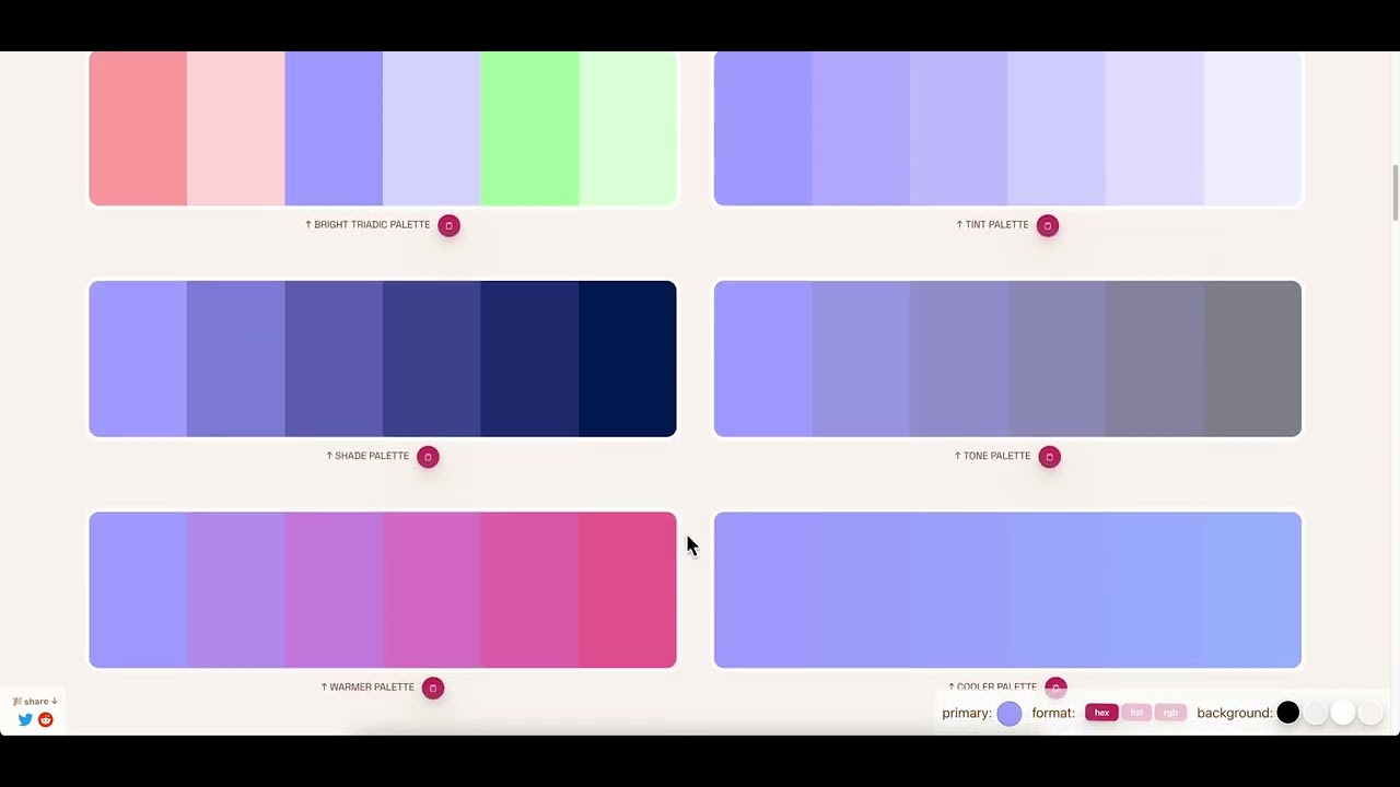 pppalette: Simple Color Palette Generator [no sound]