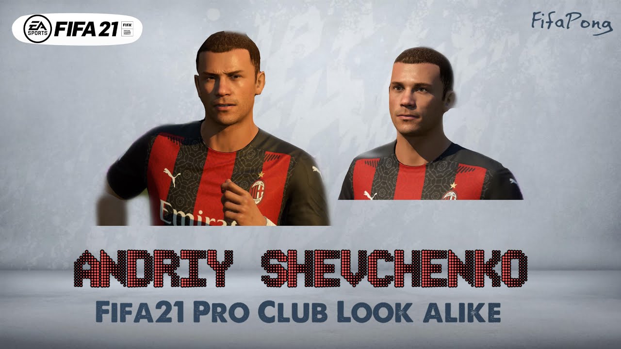 Fifa21 Virtual Pro club look alike Andriy Shevchenko // Ac Milan // Ukraine