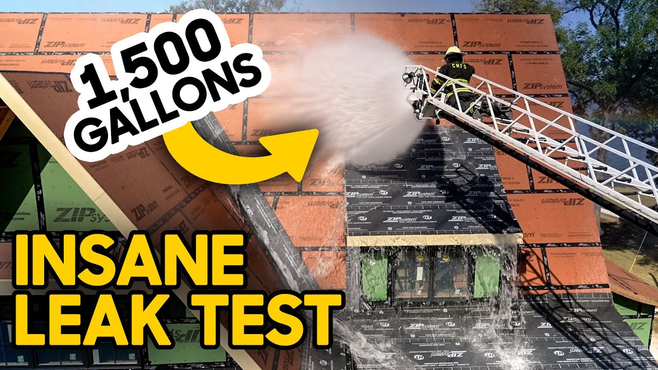 Firetruck vs. ZIP System... Water stress test!