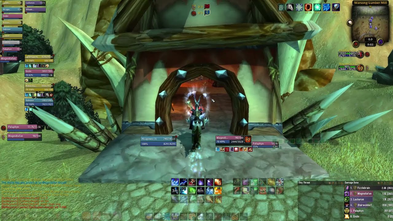 TBC Arcane/Fire mage in battlegrounds kiting rogues