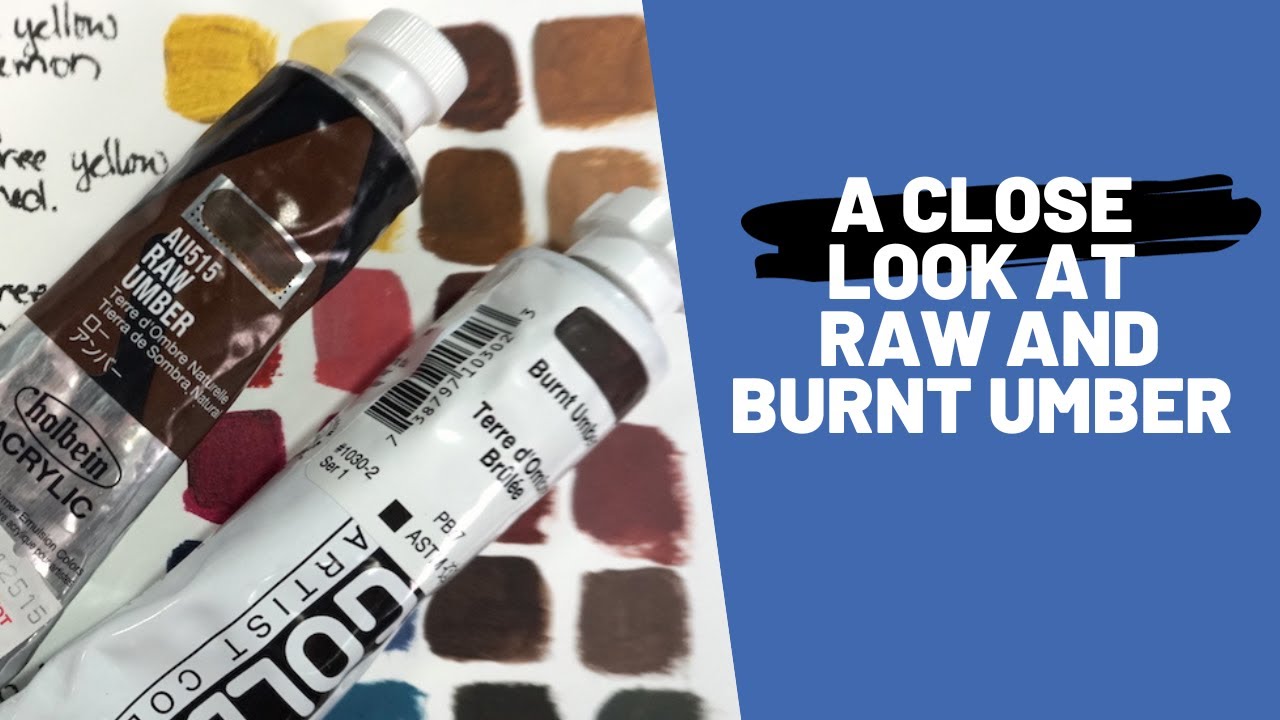 Raw and burnt umber - what's the difference?