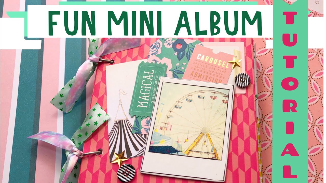 ADORABLE Mini Album Tutorial 💕★✧º Use 12x12 single-sided paper! | Rediscover Your Stash 2020