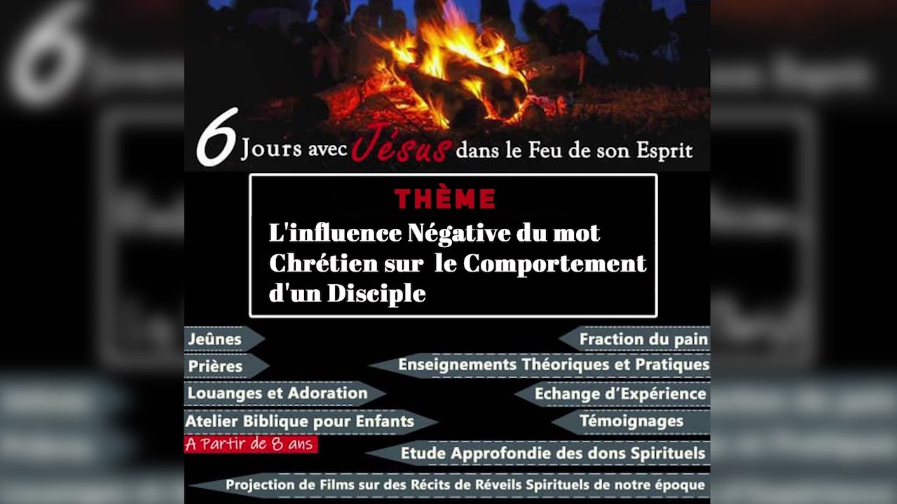 L’influence négative du mot Chrétien sur le comportement d'un disciple (Juin 2021)