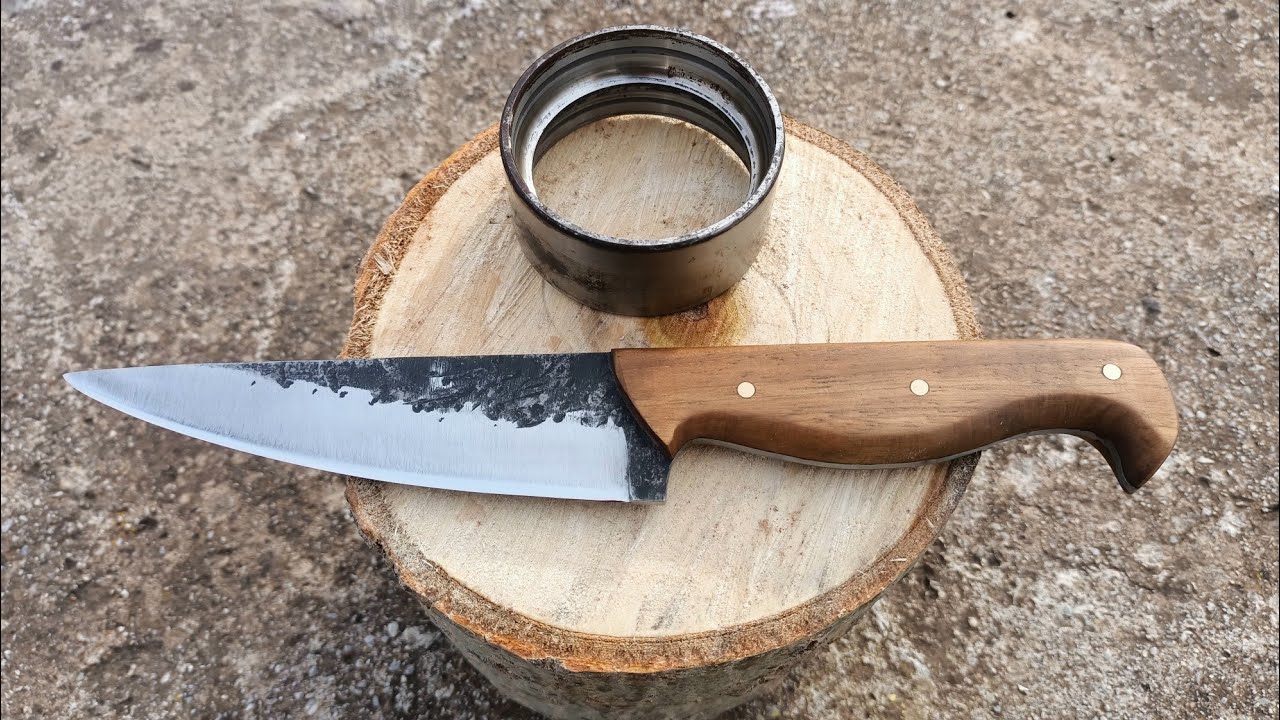 Dövme Bıçak yapımı.. Eski rulmandan dövme bıçak nasıl yapılır??!!.. (Handmade forged knife making..)
