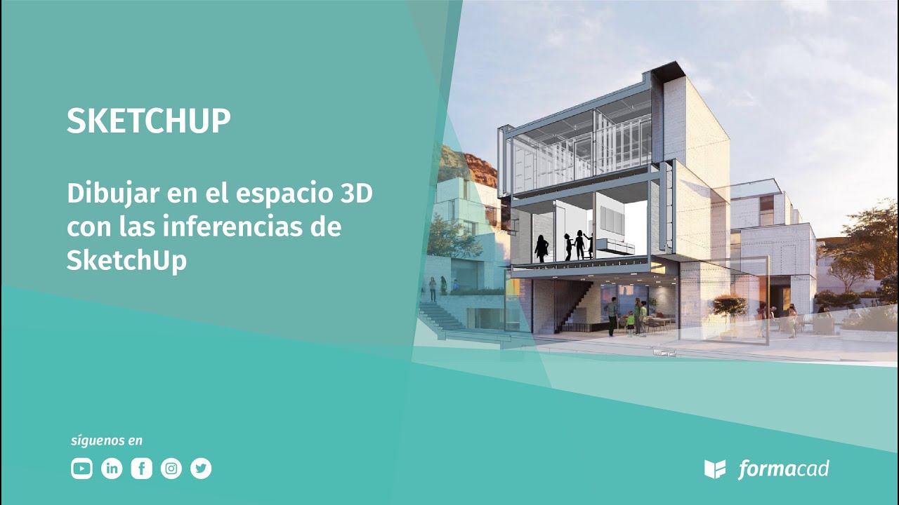 Dibujar en el espacio 3D con las inferencias de SketchUp