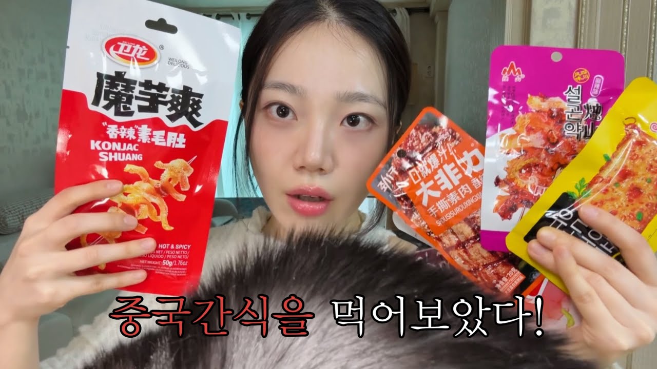 쉽지않은 중국간식 리뷰 다신 안먹음(고양이랑 손절사태)