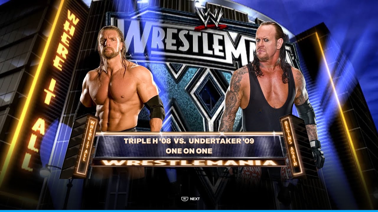 The Undertaker vs Triple H – WrestleMania Match | WWE 2K25 Extreme Fight Deadman vs Game Match