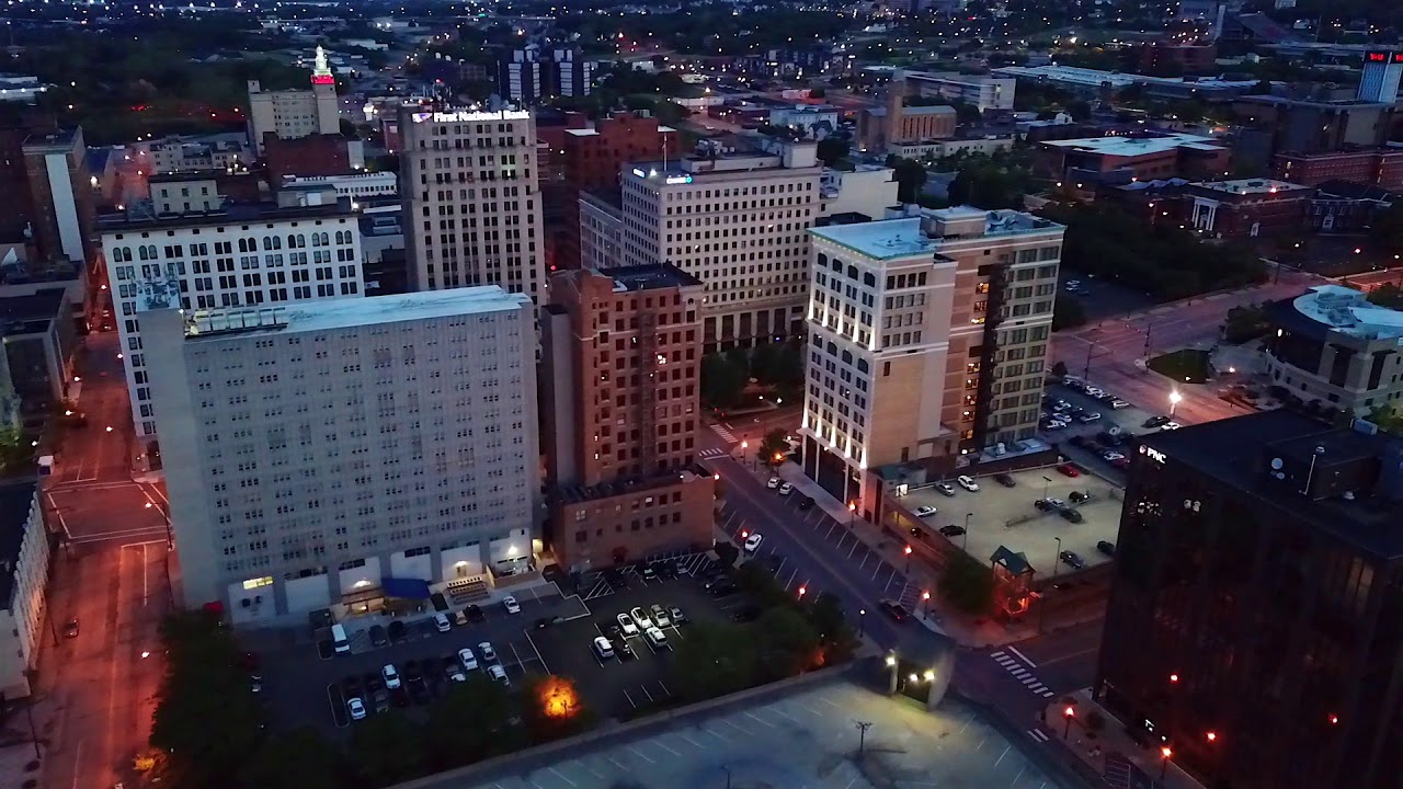Downtown Youngstown, Ohio drone May 2019.