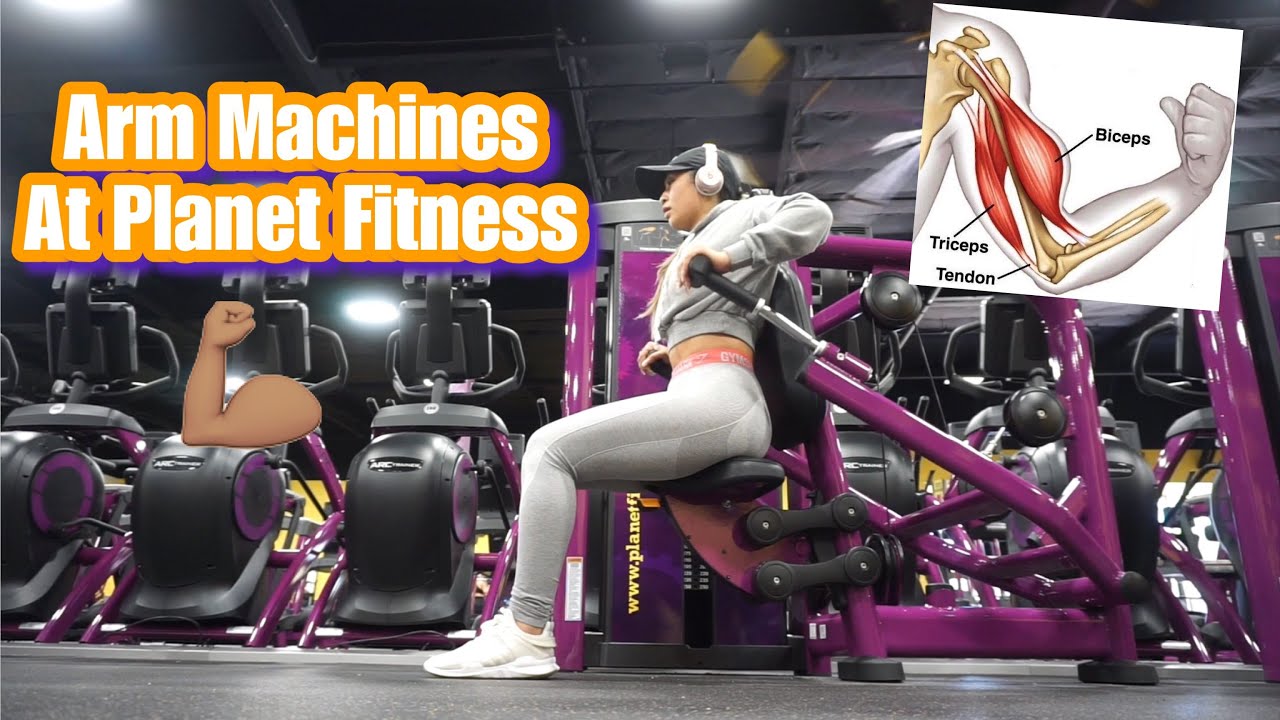 ARM MACHINES💪🏽 AT PLANET FITNESS | Beginner Friendly