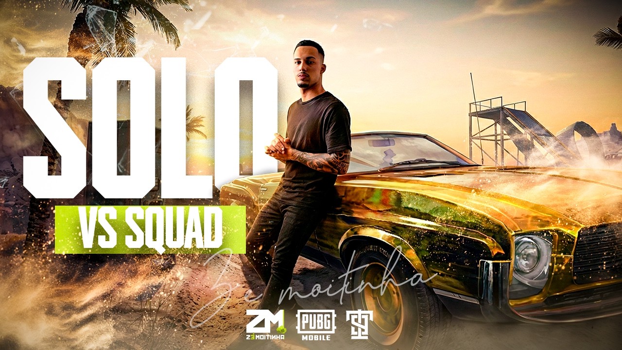SOLO VS SQUAD NO PUBG MOBILE!!