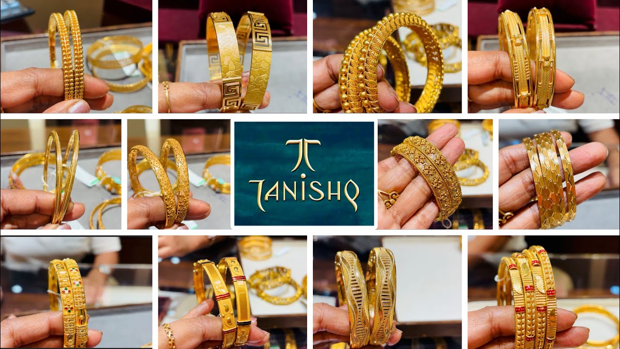Tanishq 22kt gold Bangle design with Price |Huge