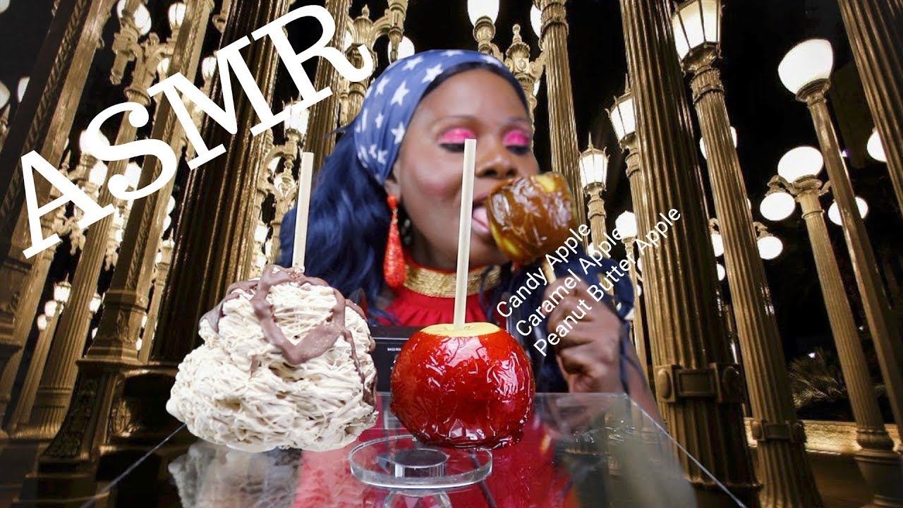 Avalanche Candy Apple Mukbang ASMR Eating Sounds😍🍏🍎🍬