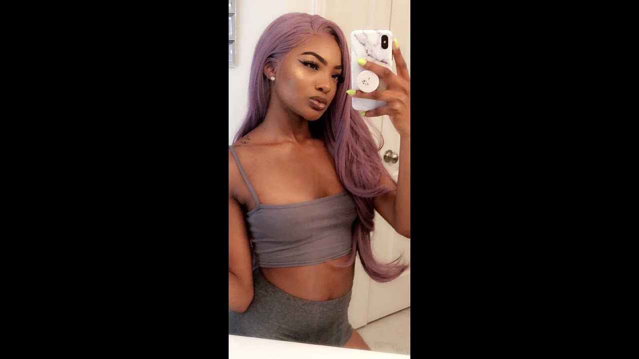 🦄🦄🦄 $38 LAVENDER UNICORN HAIR! AFFORDABLE LACE FRONT WIG FROM AMAZON!💜 CHIT CHAT