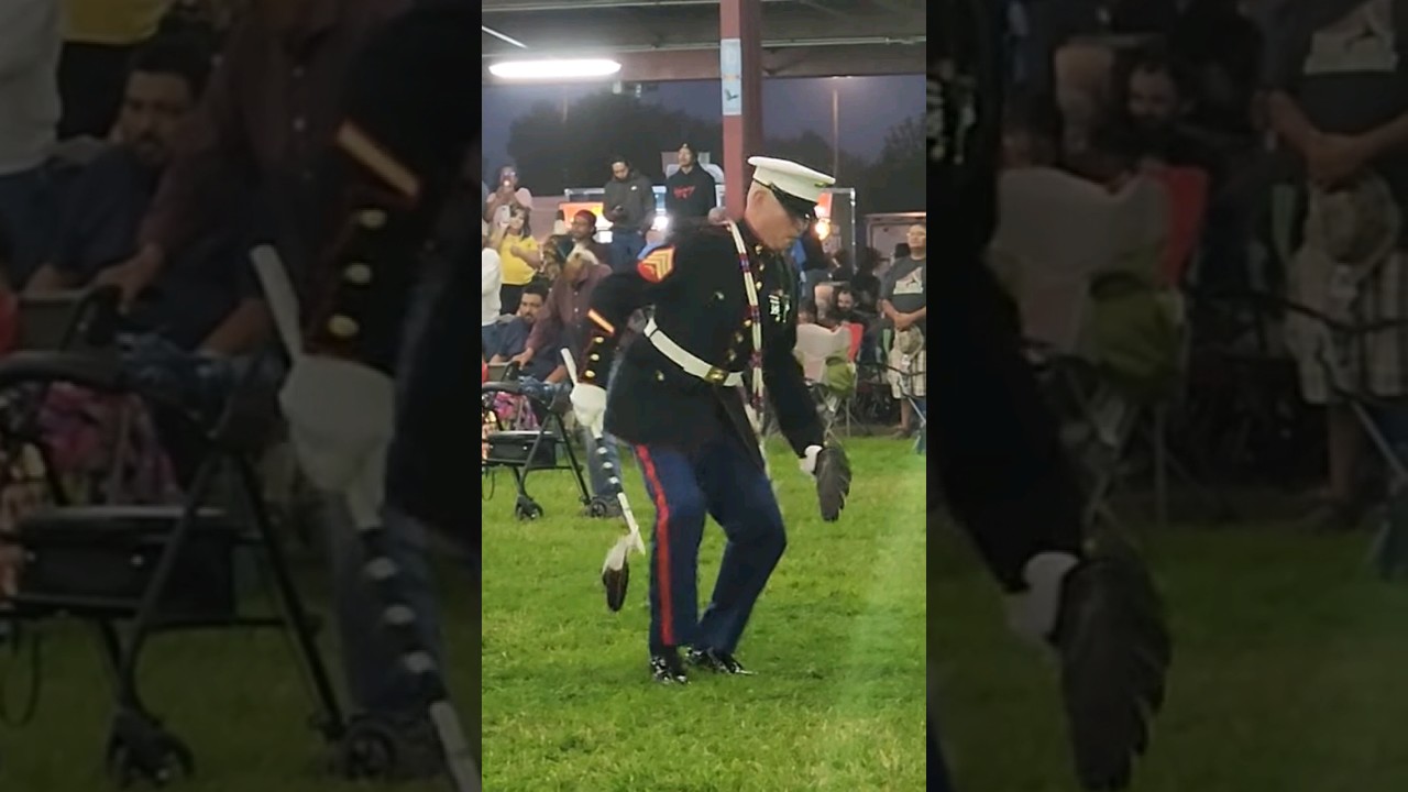 🔥Marine 🪖 Veteran 🇺🇸Jamming Out🔥 l Fort Hall Powwow 2024 #semperfi #marines #nativeamerican