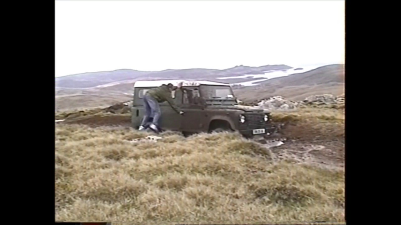 Me getting a Land Rover stuck on the side of a mountain in the South Atlantic!