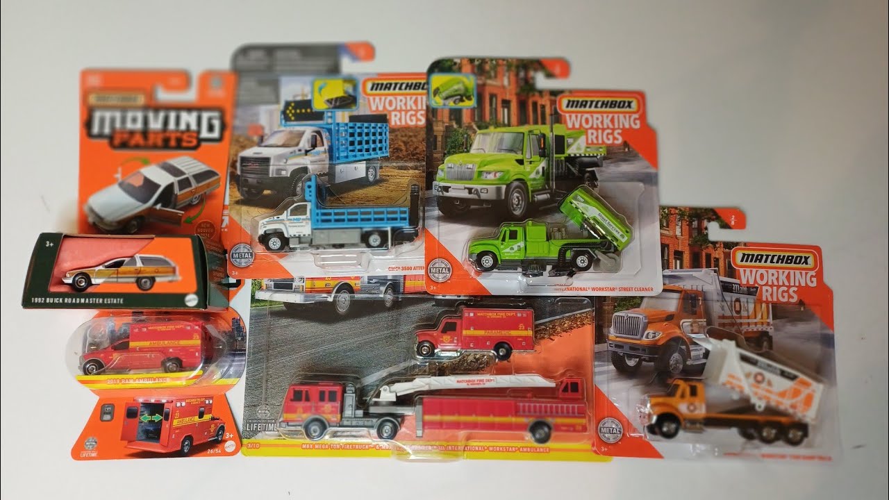 Matchbox Moving Parts, Convoys and Working Rigs Unboxing 