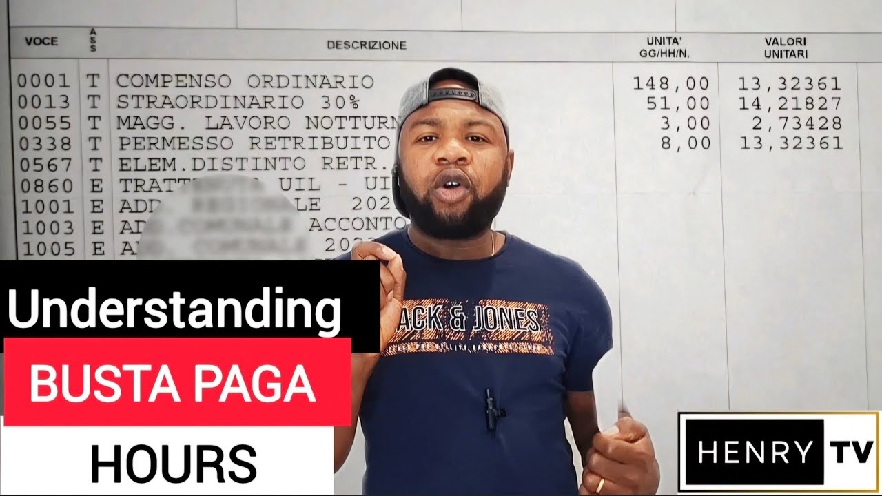 Understanding the hours in your  BUSTA PAGA