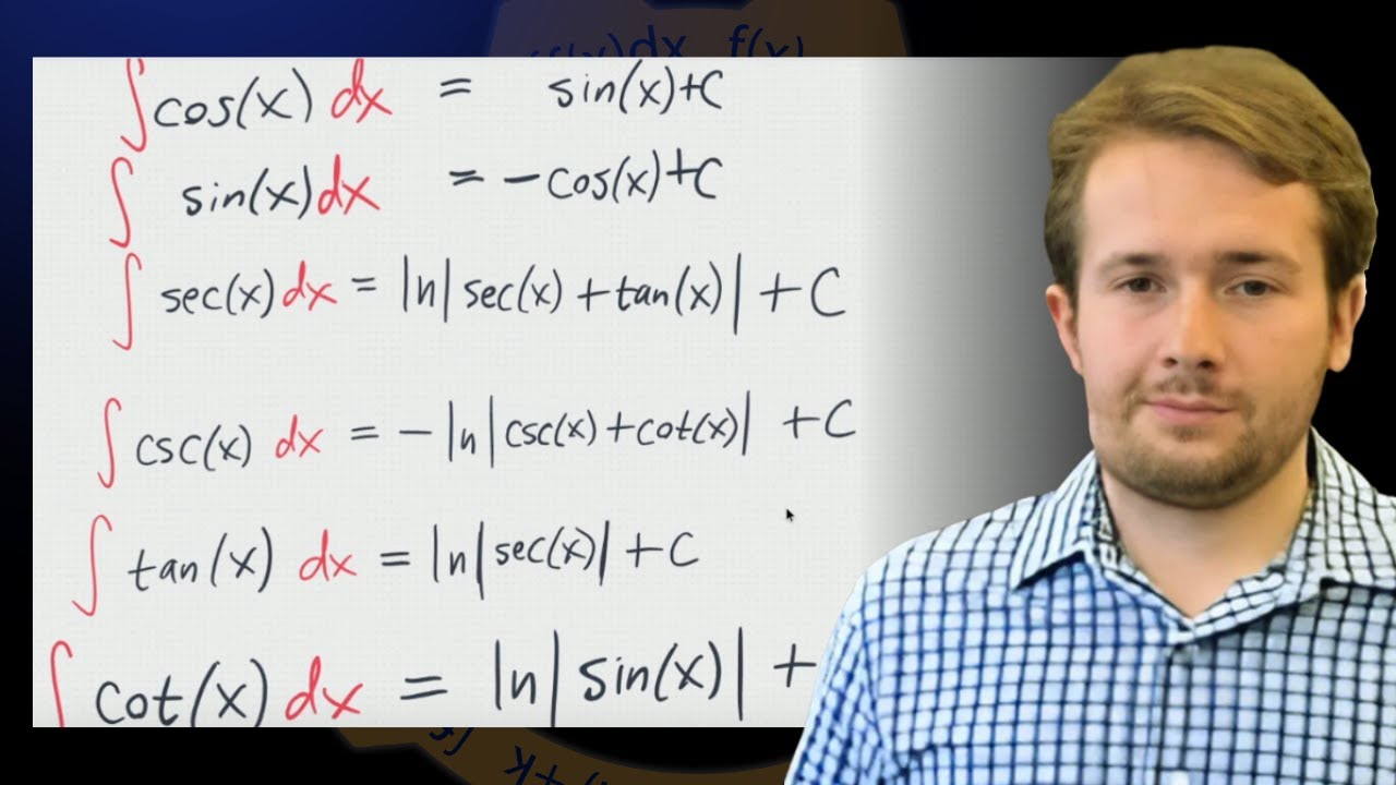 Integration: What are the integral rules for trig functions?