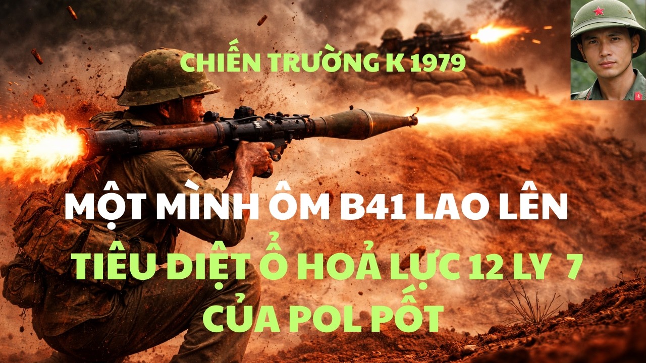 MỘT MÌNH ANH LÍNH ÔM B41 _LAO LÊN TIÊU DIỆT Ổ HOẢ LỰC 12 LY 7 CỦA POL PỐT