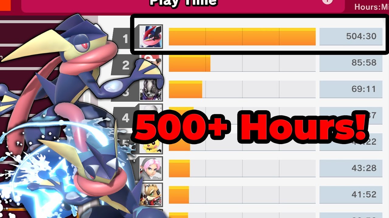 What 500+ Hours of Greninja Gameplay Looks Like (SSBU Greninja Montage)