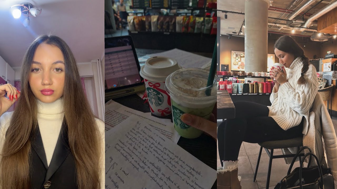 Study vlog-ca elevă &icirc;n clasa a 12-a📚☕️