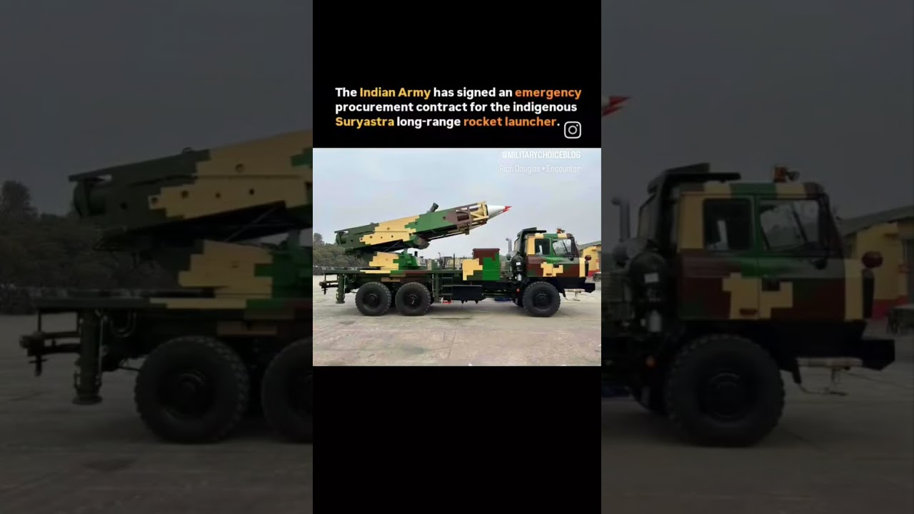 Indian Army has signed an emergency procurement contract for Suryastra rocket  