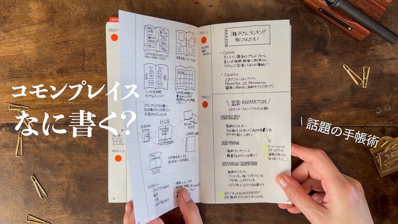 【話題の手帳術】最近のコモンプレイス手帳の使いかた | お気に入りのKEYと書いていることを紹介 | My Commonplace Book 2025