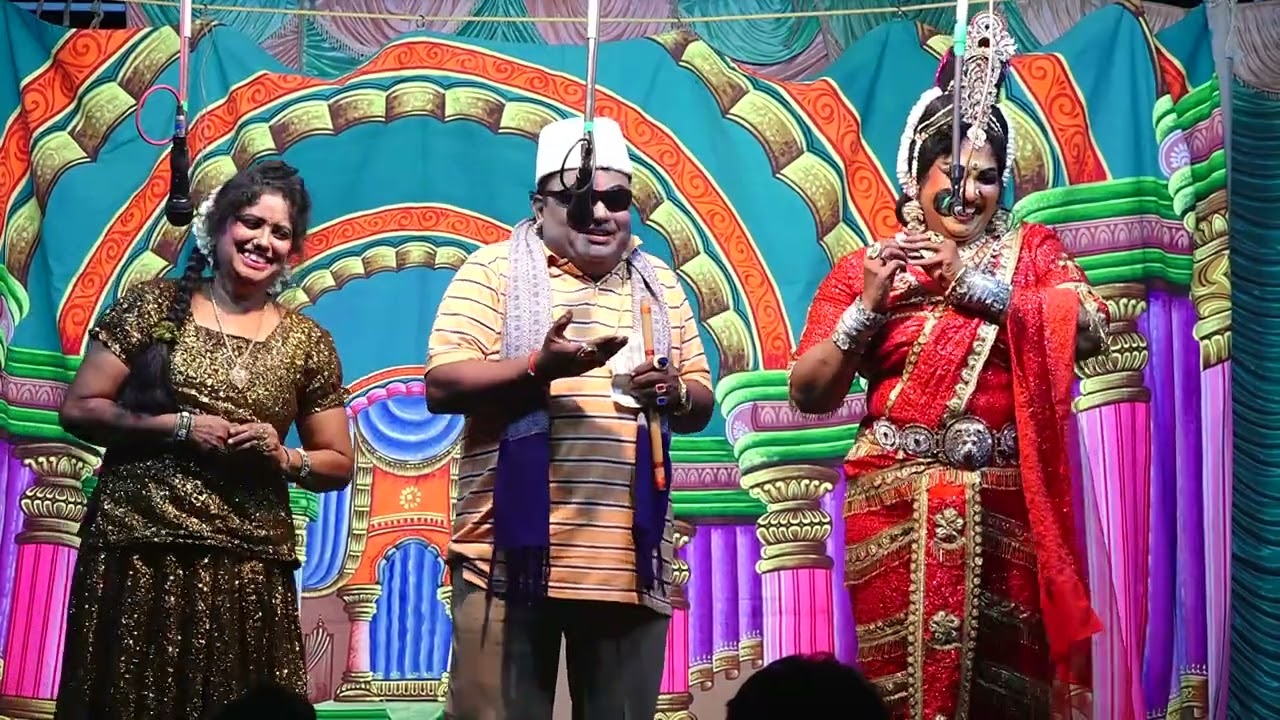 అద్దంకి శ్రీనివాసరావు చింతామణి నాటకం చింతామణి పాత్రలో నెల్లూరు భానుమతి #mvrkalarchana 