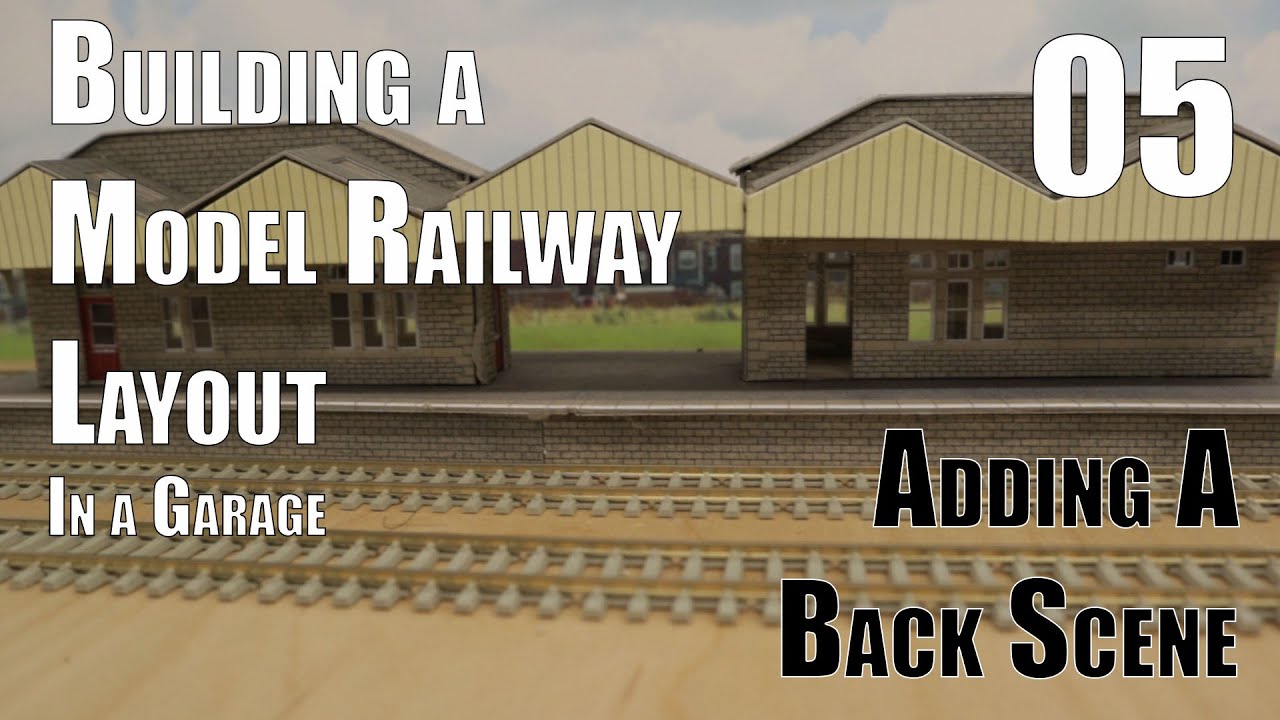 Building a Model Layout in the Garage  - Part 5 - Back Scenes