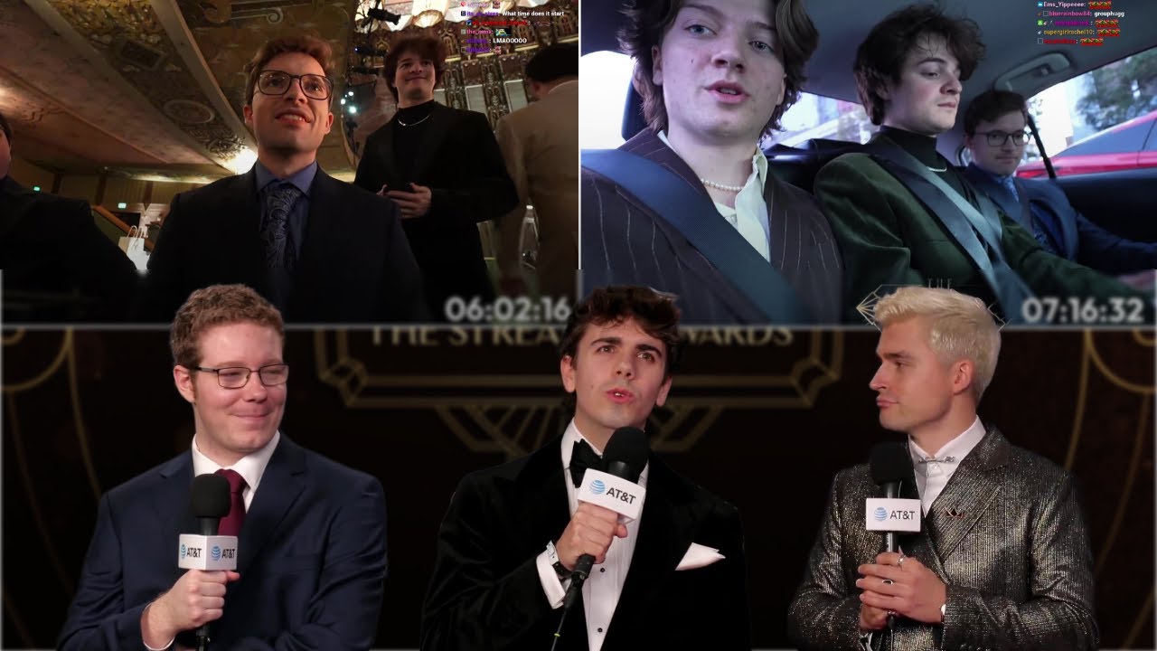 The MCSR Gang at The Streamer Awards 2025 ft. Ludwig, Feinberg, Couriway, Tubbo & more